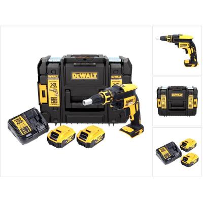 DEWALT  DCF 620 NT 18 V Brushless Visseuse plaque de pl&acirc;tre sans fil en Coffret TSTAK II + 2x Batteries DCB 184 5,0 Ah + Chargeur DCB 115 XR