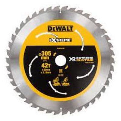DEWALT  DT99576-QZ Lames de Scie circulaire Stationnaire XR Extreme RUNTIME 305 x 30 mm 78D, Argent