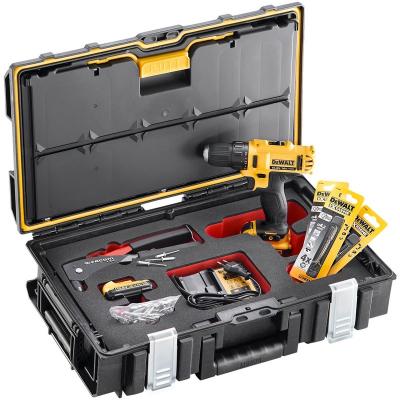 DEWALT Perceuse visseuse DCD710 10,8V+ Lot de 3 for&ecirc;ts 4.2 DT4961+ Pince &agrave; riveter 'endurance' facom Y.104 - DCK243D2-QW - 