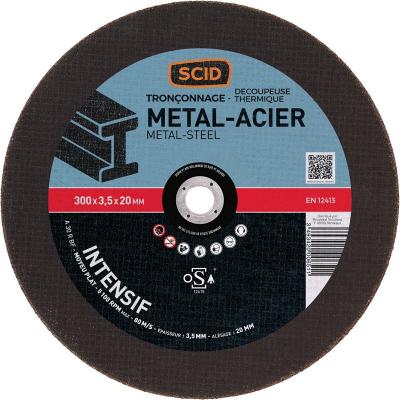 SCID Disque &agrave; tron&ccedil;onner ussage intensif - &Oslash; 300 mm - Tous m&eacute;taux - 