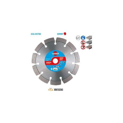 LEMAN  - Disque Diamant Segments &agrave; Rainurer B&eacute;ton 125x22,23 Ht 12