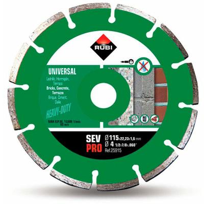 RUBI -Disque diamant g&eacute;n&eacute;ral segment&eacute; g&eacute;nie, 25915