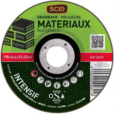 SCID Disque &agrave; &eacute;barber usage intensif - &Oslash; 115 mm - Tous mat&eacute;riaux - 