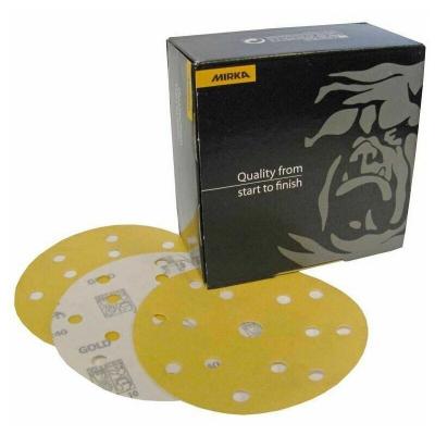MIRKA  Abrasif GOLD 150mm Grip 15T, grain 220, 100/unit&eacute; - 2361109922