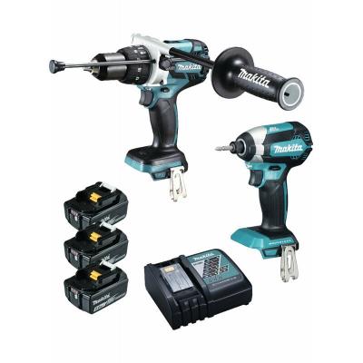 MAKITA Kit DLX2174TJ1 (DHP481 DTD153 3 x 5,0 Ah DC18RC makpac 3) - 