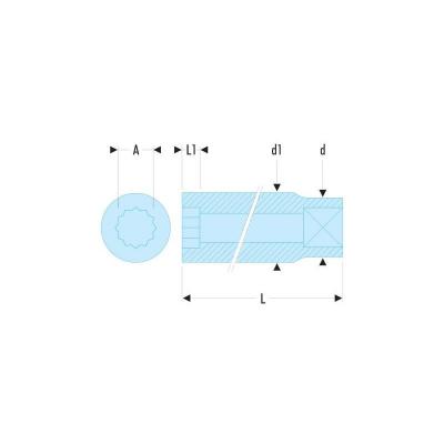 FACOM Douille 15mm, entra&icirc;nement 3/8, Carr&eacute; ( Prix pour 1 )