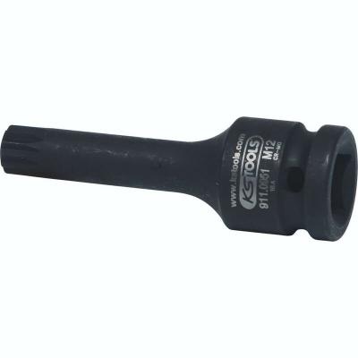 KS TOOLS Douille longues &agrave; chocs m&acirc;le XZN&reg; 1/2", M12  911.0951