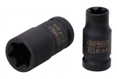 KS TOOLS Douille &agrave; chocs courte TORX&reg; 1/2", E18  911.0963