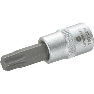TOOLCRAFT Douille de 6,3 mm (1/4") avec embout Torx T40 de 37 mm, 