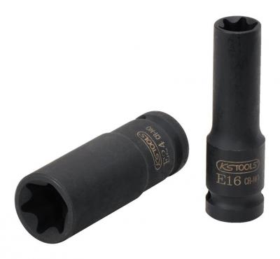 KS TOOLS  515.1053 Douille longue &agrave; chocs Torx femelles 1/2"" 12 mm