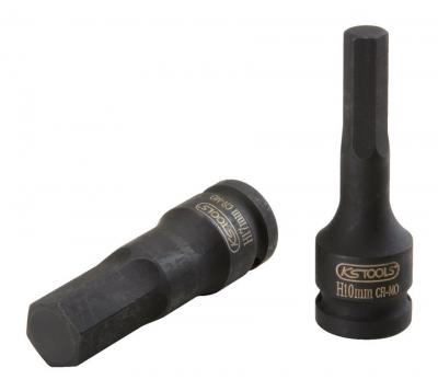 KS TOOLS KSTools 911.0932 Douille M&acirc;le &agrave; Chocs 6 Pans 1/2'' L.75 mm 19 mm