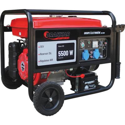 DRAKKAR EQUIPEMENT  - groupe electrogene essence 5500W 13 cv lanceur manuel/&eacute;lec S11020