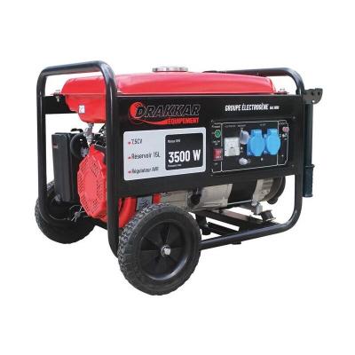DRAKKAR EQUIPEMENT  - groupe electrogene essence 3500W 7.5CV lanceur manuel S11019