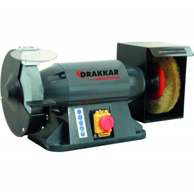 DRAKKAR EQUIPEMENT Touret meule brosse industriel , &Oslash;200 mm  S15527