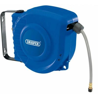 DRAPER TOOLS Draper Rah12&nbsp;r&eacute;tractable Bobine de tuyau &agrave; air, Bleu, 12&nbsp;m