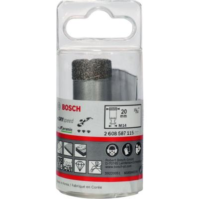 BOSCH  Dry Speed / 2608587115 For&ecirc;t Diamant&eacute; &agrave; Sec Diam&egrave;tre 20 Mm