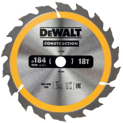 DEWALT  Lame de scie circulaire, 184/16 mm, 18 dents - DT1938-QZ