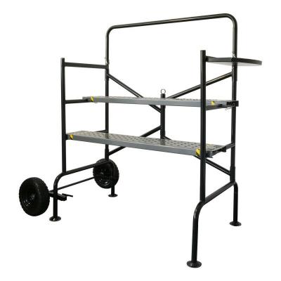 OXEO Echafaudage roulant Jardin - hauteur de travail 83cm - Pliable roues increvables - Echafaudage mobile sur roues - 150Kg 