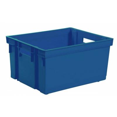 EDA  - Bac de rangement sans couvercle 20 l 39 x 29 x 23 bleu min&eacute;ral