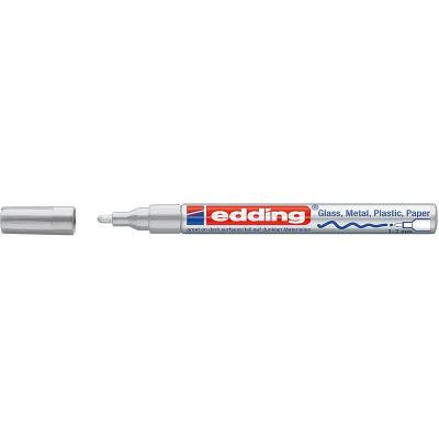 EDIN Marqueur Peinture Brillante 751 Pointe Ogive 1 , 2 Mm Argent