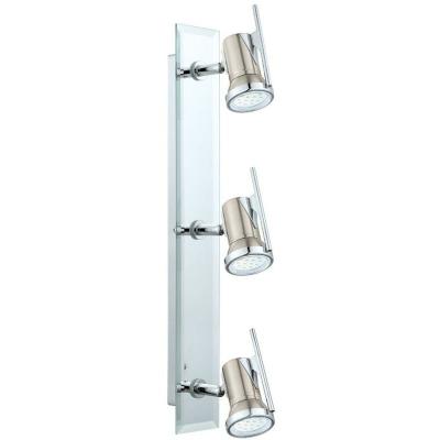 EGLO  Lampe Spot poutres Tamara 1/3, nickel mat/chrom&eacute;/31266&nbsp;E