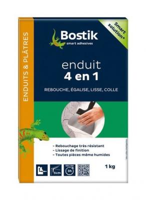 BOSTIK Enduit 4 en 1 multi-usages - poudre 1 Kg