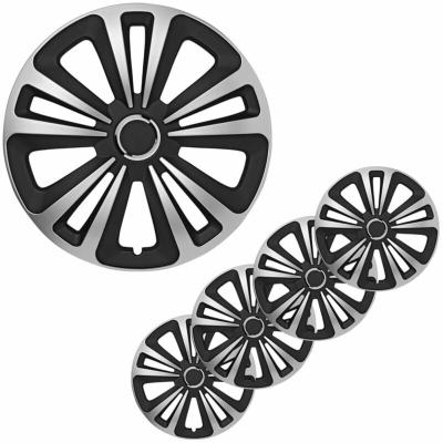 PROPLUS  enjoliveurs Terra argent 16 pouces / set noir de 4