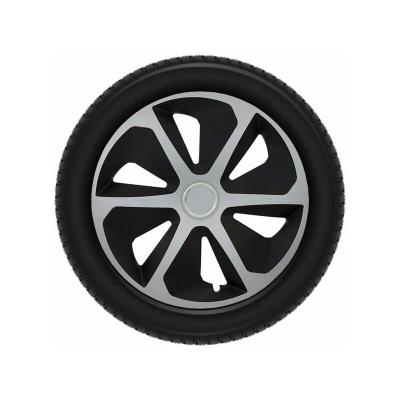 VIVOL Jeu d':enjoliveurs Roco Ring Mix Argent / Noir 15 Pouces