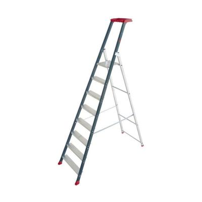 ESCALUX  V22458 Prolux Plus Escabeau Professionnel 8 Marches, Gris