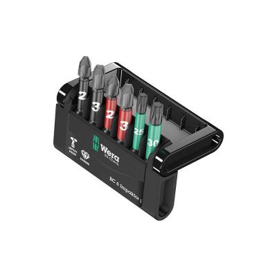 WERA  05073890001 Bit-Check 6 Impacter 1 SB, 6 pi&egrave;ces, Multicolore