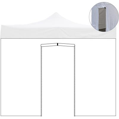 EVERGREEN B&acirc;che lat&eacute;rale 2 x 3 m avec porte pour tonnelle 3 x 3 m imperm&eacute;able 9005/4