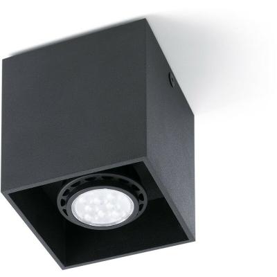 FARO  Barcelone 63271&nbsp;&ndash;&nbsp;Plafonnier, 50&nbsp;W, corps en aluminium noir