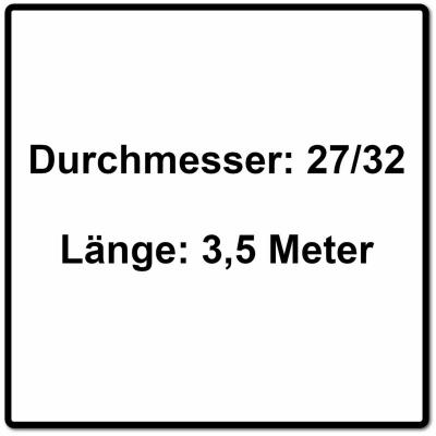 FESTOOL  204921 Tuyau d'aspiration D27/32 x 3,5 m AS/CTR, gris