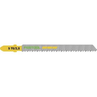 FESTOOL Lot de 5 Lames de scie sauteuse S 75/2.5/5  204256