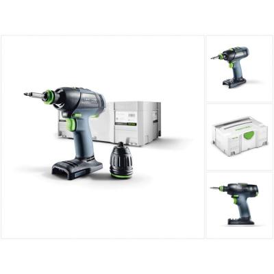 FESTOOL Perceuse visseuse T 18+3 BASIC - Sans batterie, ni chargeur - Coffret Systainer 2 - 574763