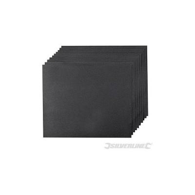 SILVERLINE  959293 10 feuilles abrasives, pon&ccedil;age sec ou humide Grain 240