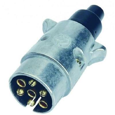 TURBOCAR Fiche m&acirc;le m&eacute;tal 7 plots - 12 V