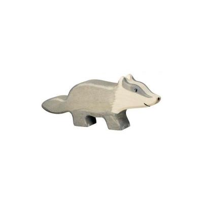 GOKI Holztiger - 2041060 - Figurine Animal - Blaireau