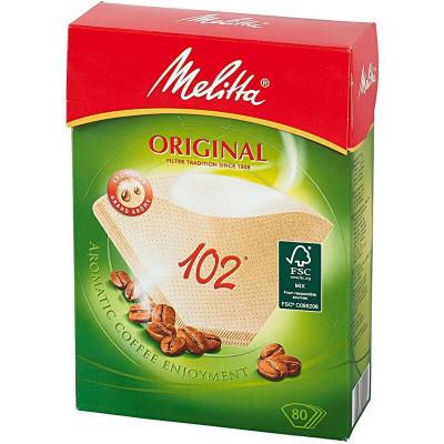 MELITTA  102 Lot de 80 sacs filtrants pour ar&ocirc;mes Marron naturel