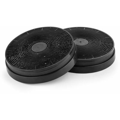 KLARSTEIN  Lot de 2 filtres &agrave; charbon actif pour hotte aspirante &Oslash;17,5 cm