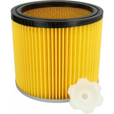 VHBW Filtre pliss&eacute; remplacement pour Bosch 2 607 432 001, 2607432001 pour aspirateur - noir / argent&eacute; / jaune - 