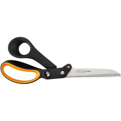 FISKARS  1020223 Amplify Ciseaux Bricolage, Noir/Orange, 24cm