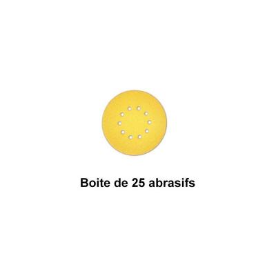 FLEX  - Abrasif sun rond jaune, 225 mm grain 120 Boite de 25 abrasifs