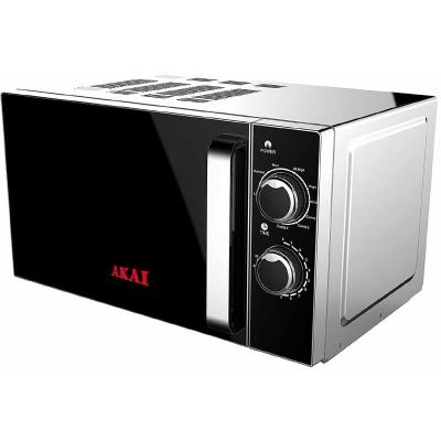 AKAI  Akmw201 Micro-onde Comptoir Micro-ondes Grill 20 L 700 W Noir, Acier Inoxydable 