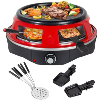  Four &agrave; pizza &eacute;lectrique 3 en 1, 1200w, avec 6 mini pelles &agrave; pizza, 6 po&ecirc;le &agrave; fromage, plat de cuisson amovible, pour mini pizza de ? 10 cm, griller et cr&ecirc;pes,