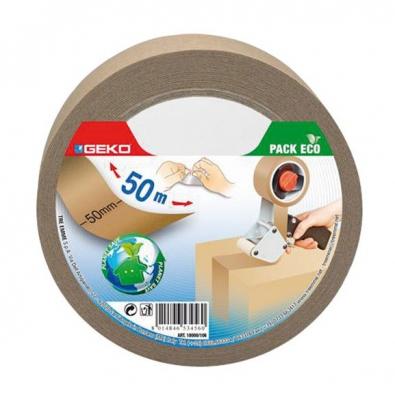 GEKO Bande adh&eacute;sive d'emballage 18000/106 papier kraft 50 mm x 50 m