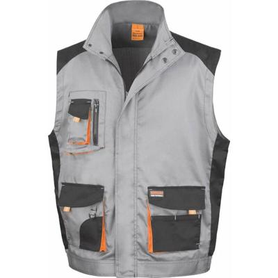 RESULT  Work-Guard - Veste de travail sans manches - Homme (L) (Gris/Noir/Orange) - UTRW3712 