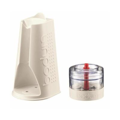 BODUM  BISTROSET Hachoir et support pour pied mixeur Blanc