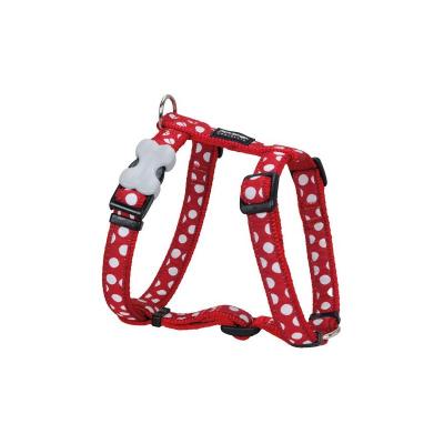 REDDINGO Red dingo - harnais design pour chien - rouge pois blancs - xl