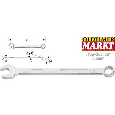 HAZET  Cl&eacute; mixte 600N Surplat 7&sup1; mm